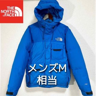 極美品 M ノースフェイス ヌプシ ダウン ジャケット 青 700フィル 肉厚