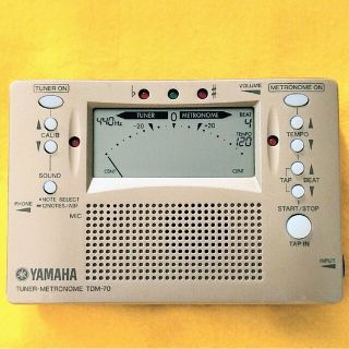 ヤマハ(ヤマハ)の【中古】ヤマハ チューナーメトロノーム TDM-70①(その他)