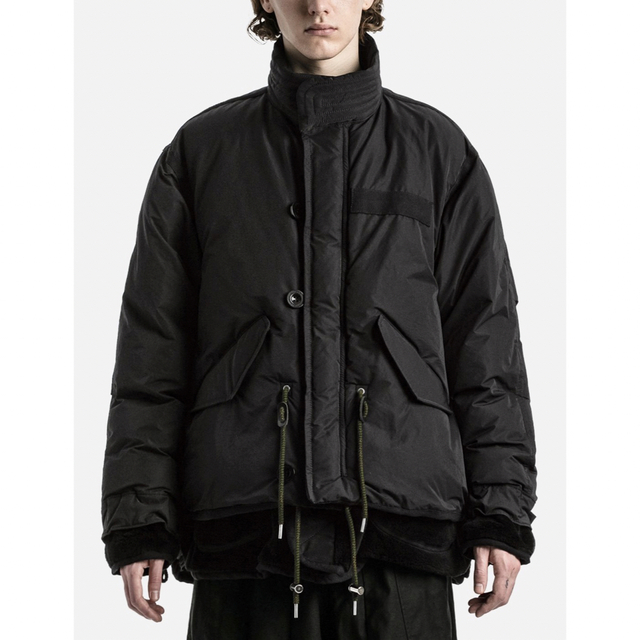 完売22aw sacai Faux Shearling ダウン　ブルゾン