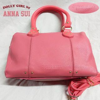 ♥可愛い アナスイ AnnaSui ミニボストン ハンドバッグ 2way ピンク(ハンドバッグ)