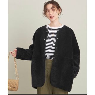 ビューティアンドユースユナイテッドアローズ(BEAUTY&YOUTH UNITED ARROWS)のボアムートン リバーシブルコート －2WAY－ 新品未使用(ノーカラージャケット)