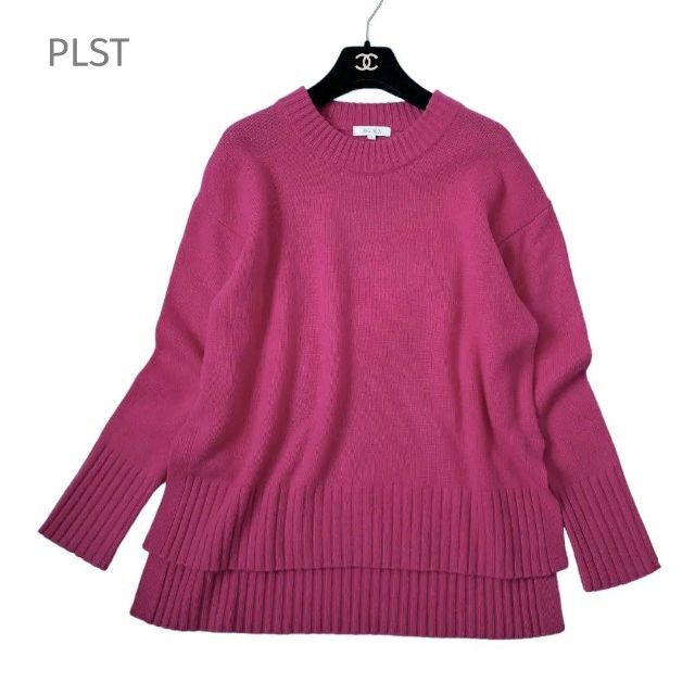 新品タグ付き PLST プラステ プレシャスウールクルーネックセーター ピンク | フリマアプリ ラクマ