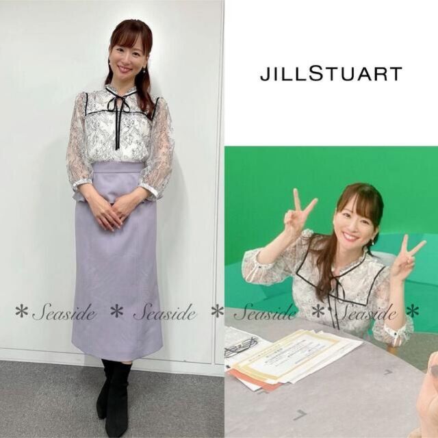 JILLSTUART(ジルスチュアート)の美品♡21AW ジルスチュアート　ボウタイブラウス　完売品　定価17600円　黒 レディースのトップス(シャツ/ブラウス(長袖/七分))の商品写真