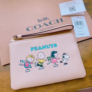 COACHxPEANUTS コスメティックケース コーチ スヌーピー ポーチ