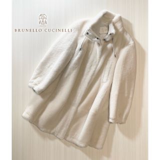 ブルネロクチネリ(BRUNELLO CUCINELLI)のH51★未使用★極上ラムムートン ミドル丈コート ブルネロクチネリ(毛皮/ファーコート)