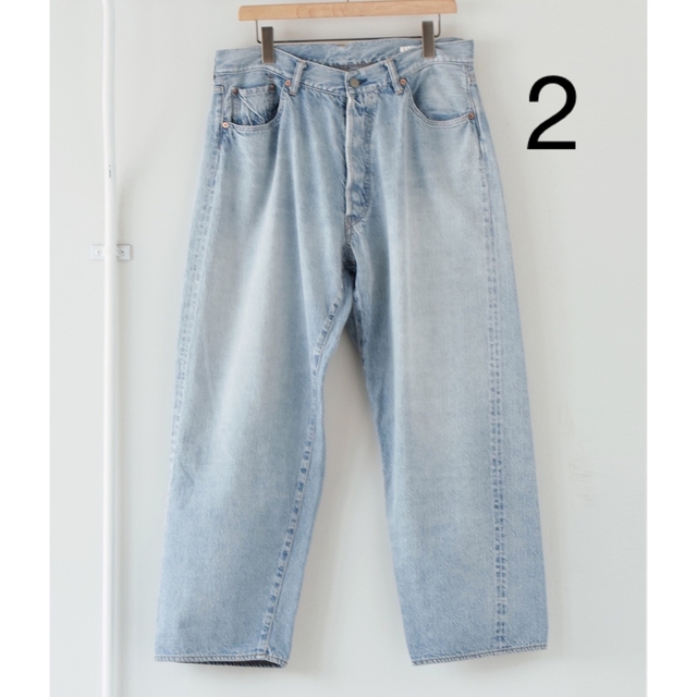 【COMOLI】21SS デニム5Pパンツ BLEACH/2パンツ