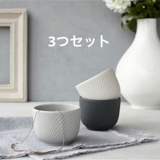 ウェッジウッド(WEDGWOOD)のウェッジウッド ジャスパーウェアのミニポット3つセット(食器)