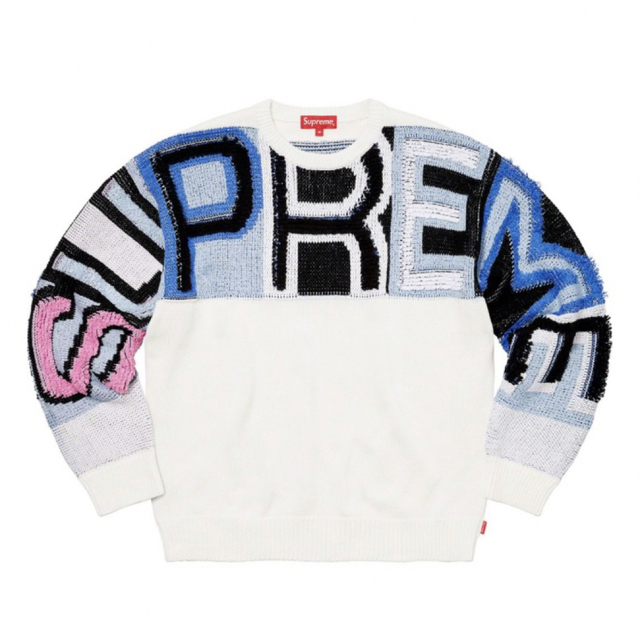 値下げ　Supreme Chenille Logo Sweaterニット/セーター