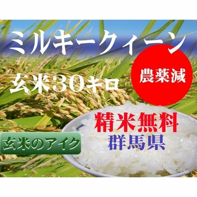 4年産ミルキークイーン精米30㎏小分け-