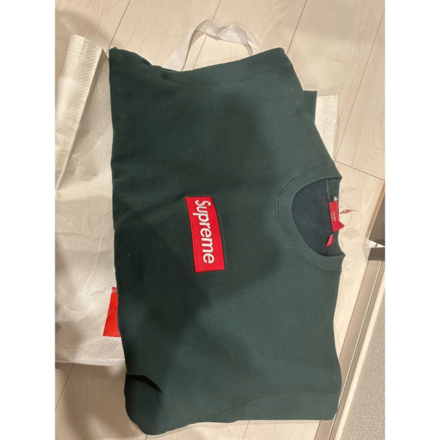 素晴らしい品質 Logo Box 最安！Supreme - Supreme Crewneck L Pine