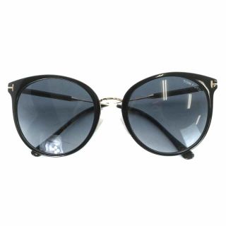 トムフォード(TOM FORD)のTOM FORD サングラス 眼鏡 オーバル ラウンド 58□21 145 黒(サングラス/メガネ)