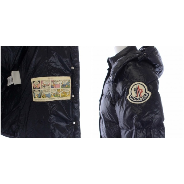 MONCLER(モンクレール)のモンクレール BERENGERE ダウンジャケット フード ナイロン 0 紺 レディースのジャケット/アウター(ダウンジャケット)の商品写真
