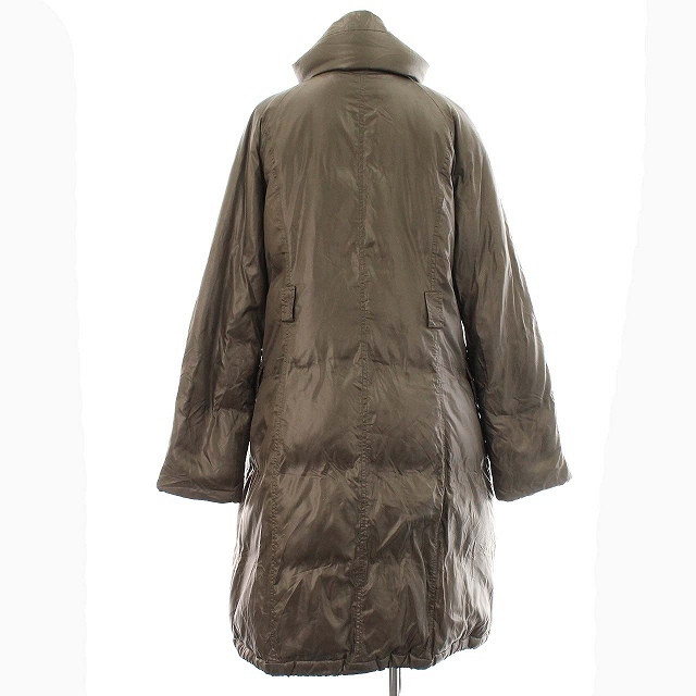 セオリー theory luxe ダウンコート ロング ナイロン 40 カーキ