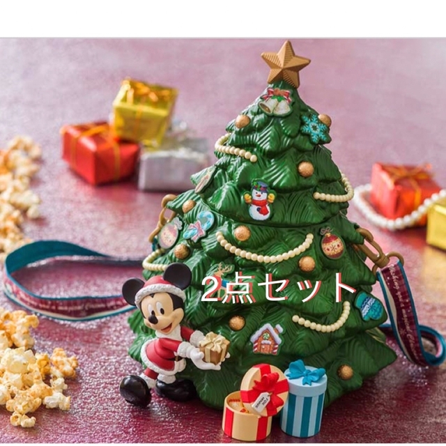 新品 タグ付き ディズニー クリスマス 2022 ポップコーン バケット ツリー