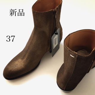 マルタンマルジェラ(Maison Martin Margiela)の新品/37 メゾン マルジェラ レプリカ ダークゴールド サイドジップ ブーツ(ブーツ)