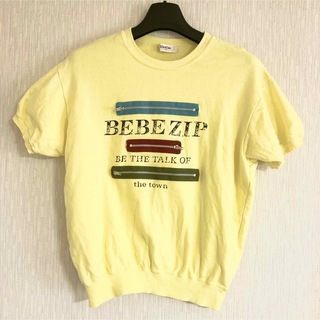 ベベ(BeBe)のBeBe イエロー　スウェットコットンTシャツ　ポストインサイズ発送(Tシャツ/カットソー)