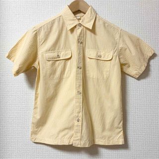 ユニクロ(UNIQLO)のギンガムチェック　オーバーサイズ　コットンチェックブラウス　ポストインサイズ発送(シャツ/ブラウス(半袖/袖なし))