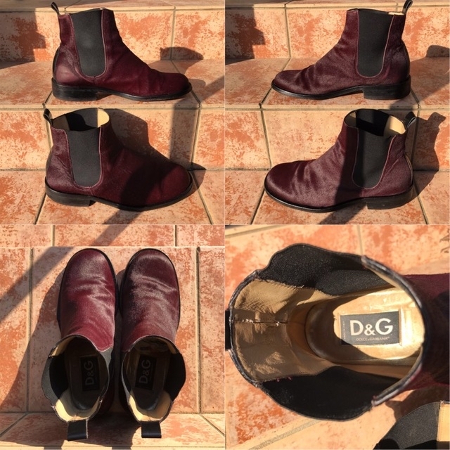 DOLCE&GABBANA(ドルチェアンドガッバーナ)のVtg　D&G　unborn calf　Chelsea boots メンズの靴/シューズ(ブーツ)の商品写真