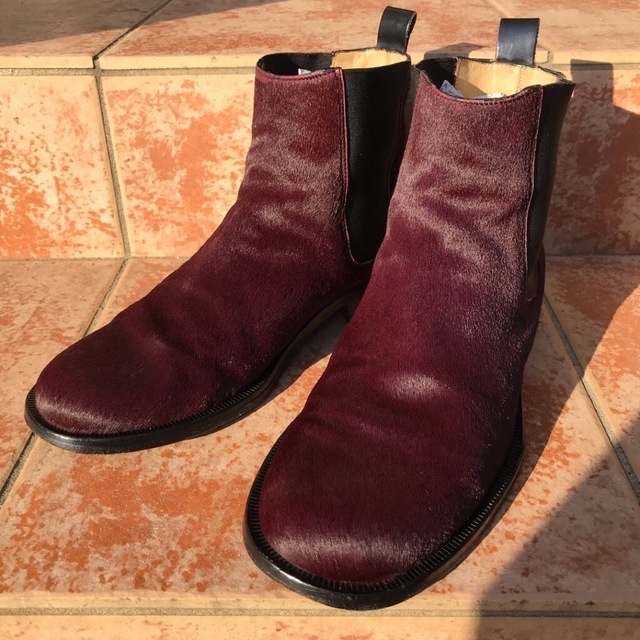 DOLCE&GABBANA(ドルチェアンドガッバーナ)のVtg　D&G　unborn calf　Chelsea boots メンズの靴/シューズ(ブーツ)の商品写真