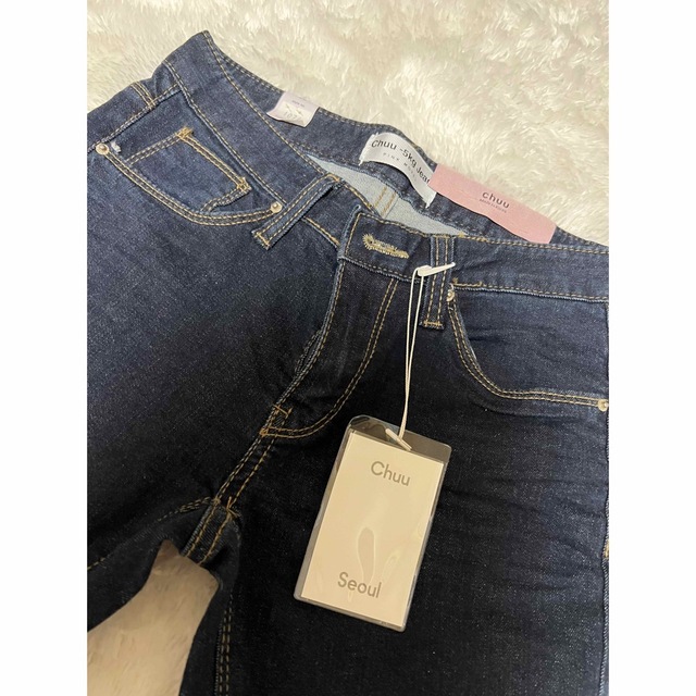 CHU XXX(チュー)のchuu made ̠-5kg jeans 紺色 レディースのパンツ(デニム/ジーンズ)の商品写真