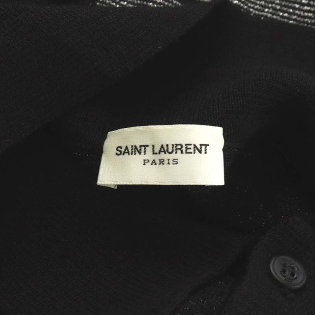SAINT LAURENT PARIS ポロシャツ XL 黒 | www.innoveering.net
