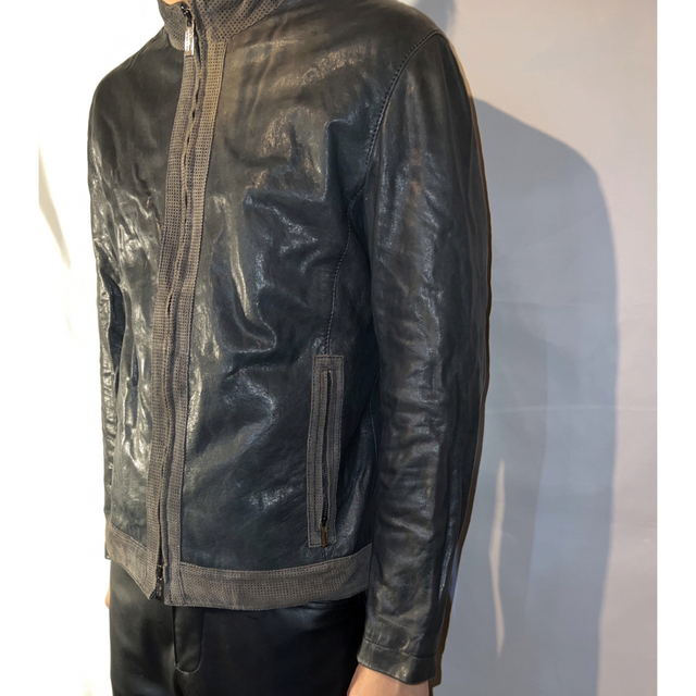 メンズvintage Armani leather jacket