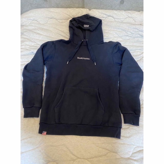 ☆パーリーゲイツ☆パーカー☆裏起毛☆ネイビー☆4(M)☆中古品☆ - www