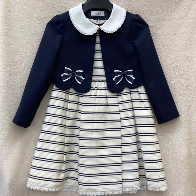 ELLE(エル)の120センチ　ELLE EN NOIR フォーマル　ボレロ ワンピースセット キッズ/ベビー/マタニティのキッズ服女の子用(90cm~)(ドレス/フォーマル)の商品写真