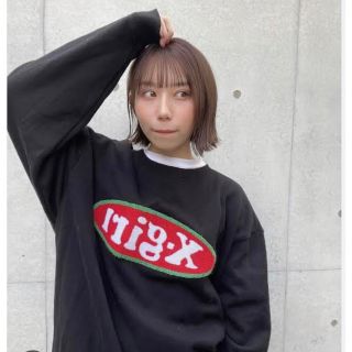 エックスガール(X-girl)のばんばんざいみゆちゃん着用スウェット　今だけこの価格！！タグ付き新品(トレーナー/スウェット)