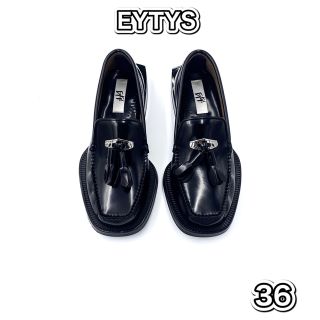 エイティス(EYTYS)の23cm EYTYS RIO リオ ローファー ブラック タッセル 新品未使用(ローファー/革靴)