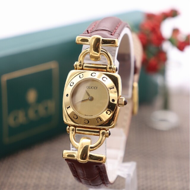 Gucci - 正規品【新品電池】GUCCI 6300L/ホースビット 動作良好 人気