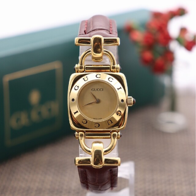 Gucci - 正規品【新品電池】GUCCI 6300L/ホースビット 動作良好 人気