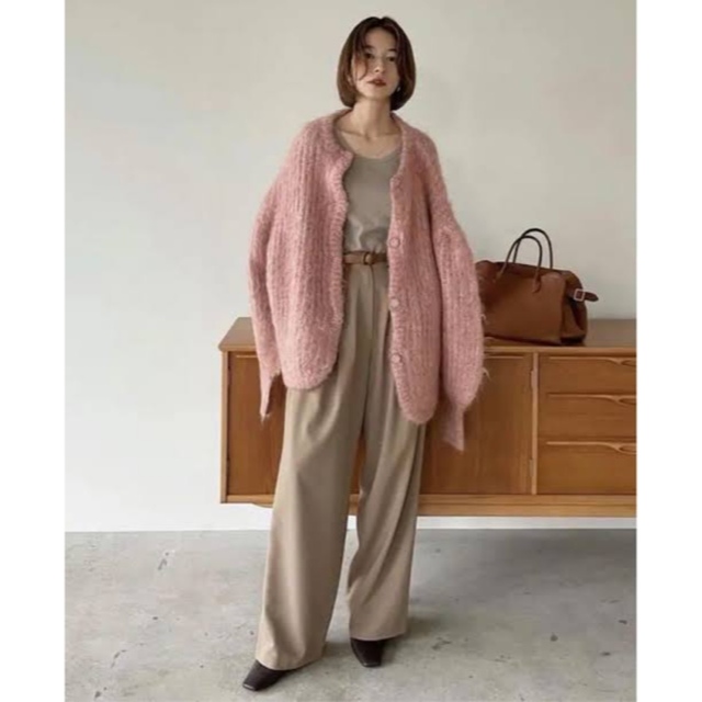 CLANE COLOR MOHAIR SHAGGY CARDIGAN