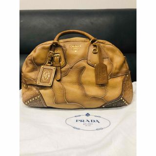 プラダ(PRADA)の最終値下げ！プラダ レザー ショルダー ボストン ハンド バッグ (ショルダーバッグ)