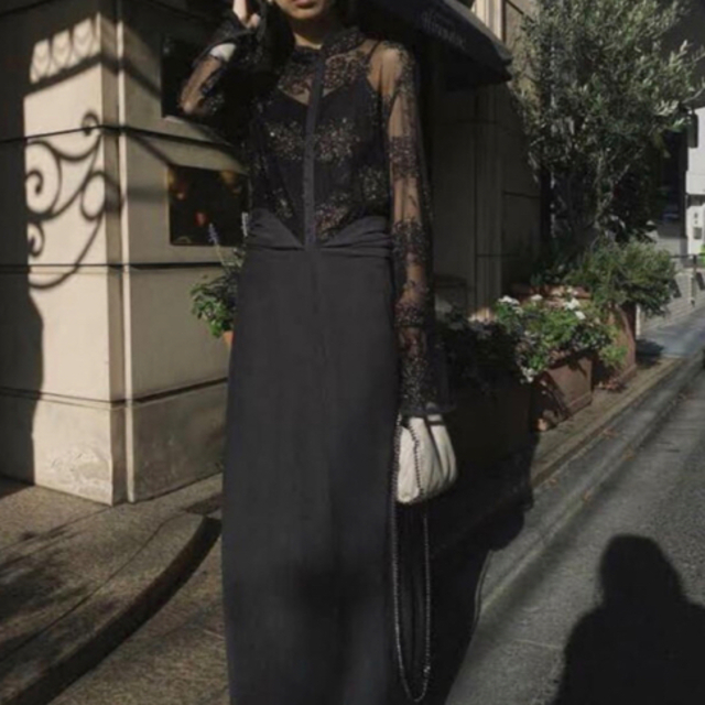 Ameri Vintages FLOWER LACE DRESSレディース