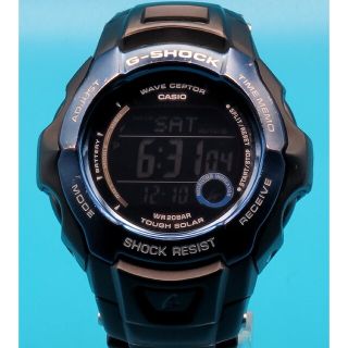 カシオ(CASIO)の★☆動作品☆★【中古】カシオ G-SHOCK The Gブラックホース電波時計(腕時計(デジタル))