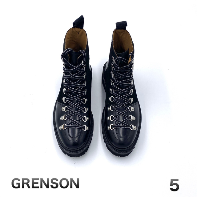 GRENSON(グレンソン)の5 23.5cm GRENSON グレンソン コンバット ブーツ ブラック レディースの靴/シューズ(ブーツ)の商品写真