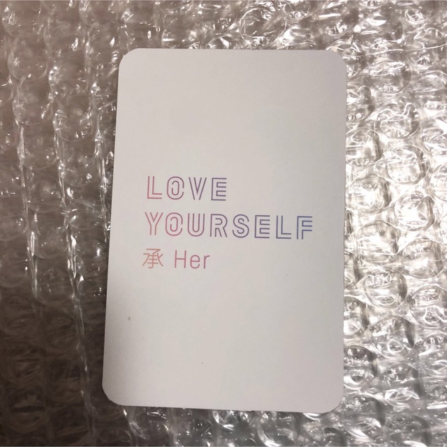 防弾少年団(BTS)(ボウダンショウネンダン)のBTS LOVE YOURSELF 承 ‘Her’ LP 公式 トレカ ホソク エンタメ/ホビーのCD(K-POP/アジア)の商品写真