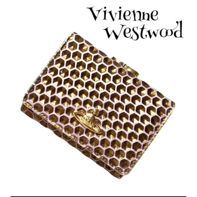 Vivienne Westwood(ヴィヴィアンウエストウッド)の美品✨vivienne westwood honeycomb 2つ折り財布 レディースのファッション小物(財布)の商品写真