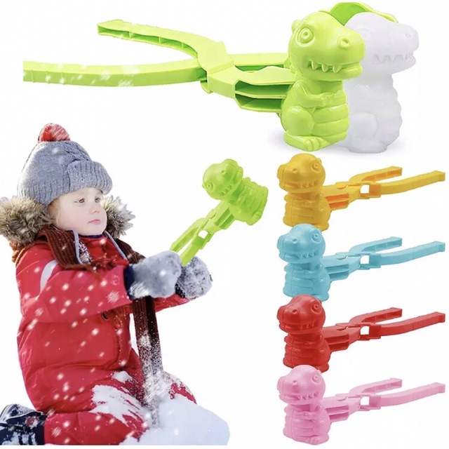 【即発送】クマ＆ギフトボックス型＆雪だるま スノーボールメーカー 雪玉製造機