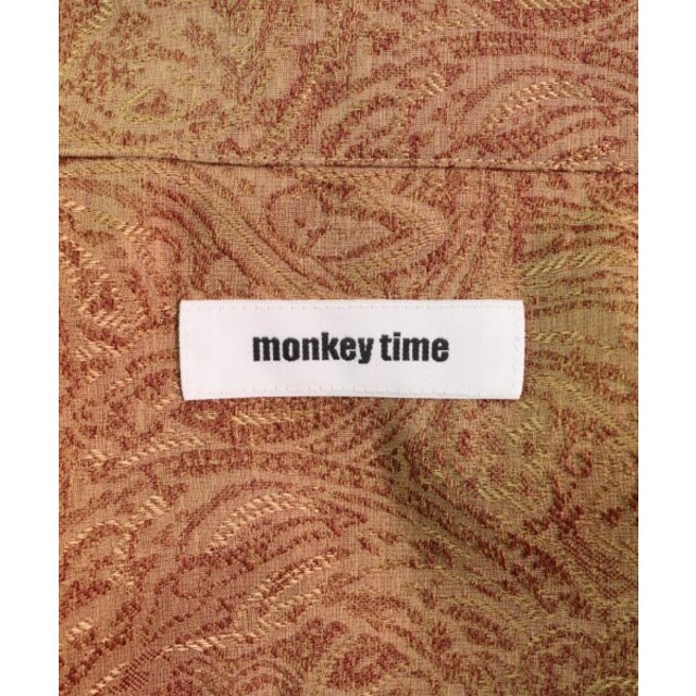 MONKEY TIME（UNITED ARROWS）(モンキータイム)のMONKEY TIME モンキータイム カジュアルシャツ M ベージュ系(総柄) 【古着】【中古】 メンズのトップス(シャツ)の商品写真