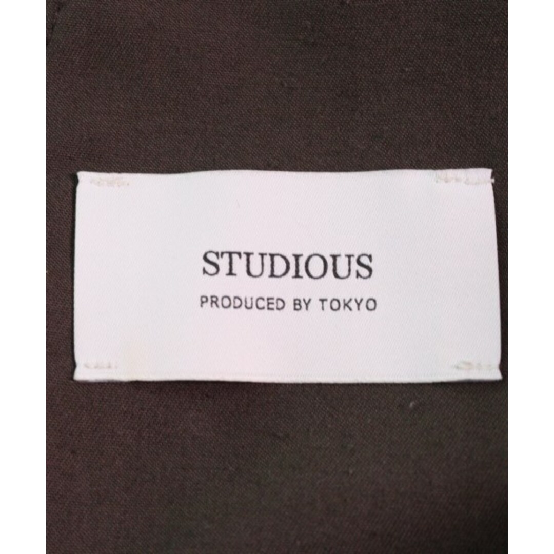 STUDIOUS(ステュディオス)のSTUDIOUS ステュディオス スラックス 1(S位) 茶 【古着】【中古】 メンズのパンツ(スラックス)の商品写真