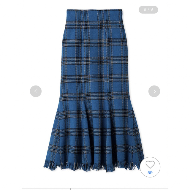 SNIDEL(スナイデル)のSNIDEL  スナイデル  ロービングチェックヘムフレアスカート レディースのスカート(ロングスカート)の商品写真