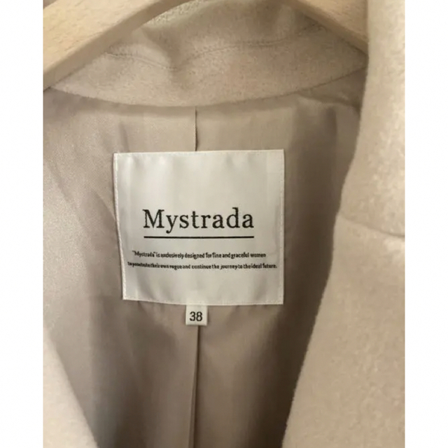 Mystrada(マイストラーダ)のマイストラーダ　バックボリュームコート　ジャスグリッティー　アプワイザーリッシェ レディースのジャケット/アウター(ロングコート)の商品写真