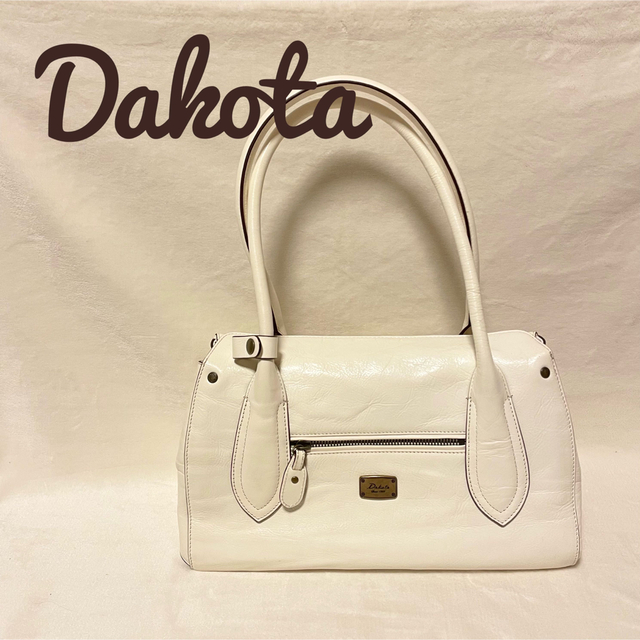Dakota(ダコタ)の希少☆Dakota牛革ハンドバッグ　ホワイト レディースのバッグ(ハンドバッグ)の商品写真