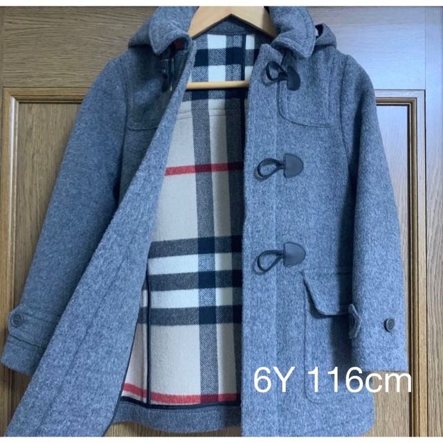 バーバリー BURBERRYコート ピーコート キッズ 女の子 6Y 116cm 【正規 ...