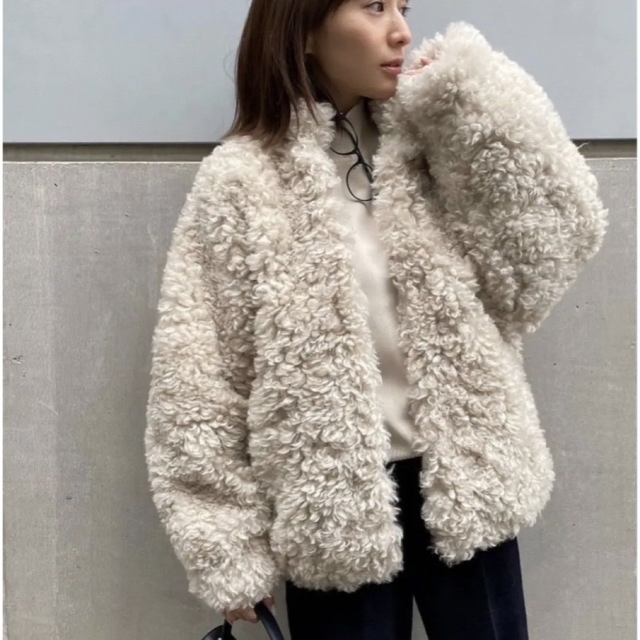 MINAMI TANAKA×CLANE】CURL FUR SHORT COAT-