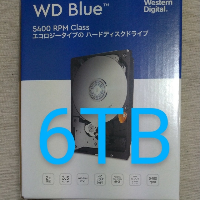 新品未使用 WD60EZAZ-RT 6TB HDD