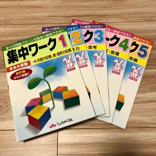 有名小受験　集中ワーク　1 2 3 4 5(語学/参考書)