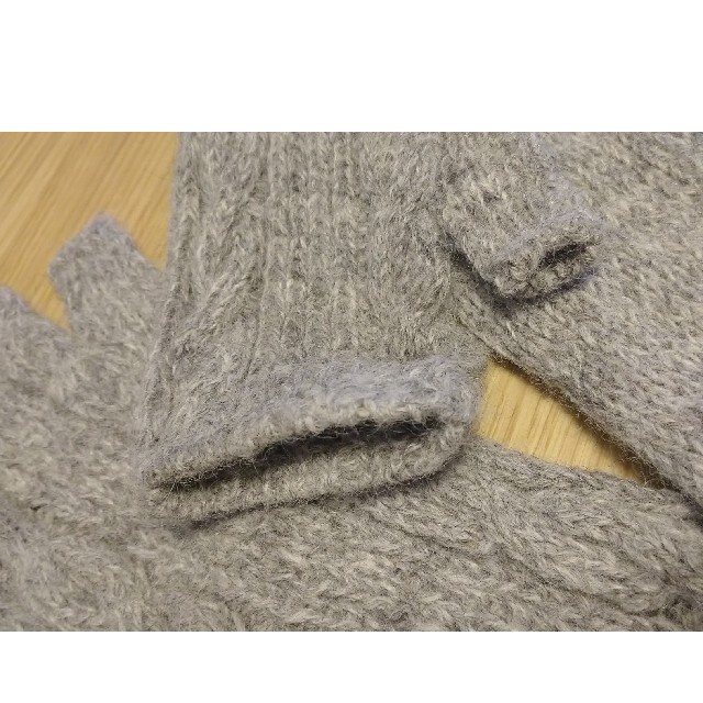 niko and...(ニコアンド)のアームウォーマー グレー ケーブル編み niko and… レディースのファッション小物(手袋)の商品写真